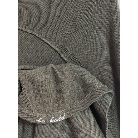 Lululemon Sunshine Coast Sweater Green SZ 4 Long Sleeve Thumbhole Cashmere Blend - Picture 7 of 9